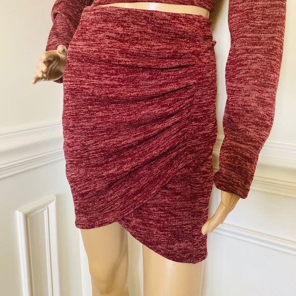 Plus Size! 🔥 Sexy two-piece in the color burgundy - Picture 5 of 6